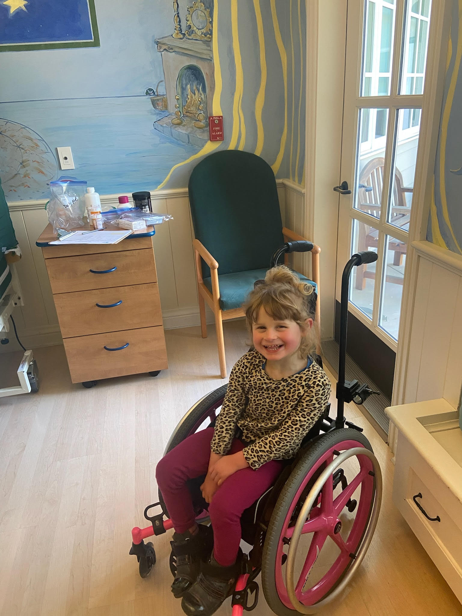 Molly in a patient room at GMCH.